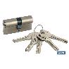 CILINDRO SEGURIDAD LLAVE NORMAL 30/30 LATÓN-LEVA LARGA