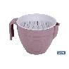 GRASERA COLADOR 500ML MODELO ALBAHACA ROSA PALO 16.5X12X10CM VENTA UNITARIA