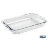 SET DE 3 FUENTES RECTANGULARES DE VIDRIO BOROSILICATO MODELO BARITINA 1600ML-2200ML-3000ML