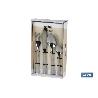 CUBERTERIA INOX MODELO BOLONIA 24 PCS C-18/0 2 MM