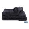 TOALLA DUCHA NEGRO GR.580/M2 MODELO BRILLANTE 70X140CM