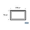 TOALLA DUCHA NEGRO GR.580/M2 MODELO BRILLANTE 70X140CM