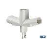 ADAPTADOR MULTIVIA 3 VIAS (10A-250V)