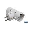 ADAPTADOR SCHUKO 2 VIAS (16A-250V)