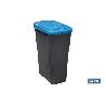 CUBO DE BASURA PARA RECICLAR 25 LITROS  COLOR AZUL 21.5 X 36 X 51 CM