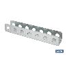 SOPORTE DESTORNILLADORES GALVANIZADO PARA PANEL DE HERRAMIENTAS L-220 MM