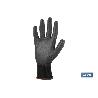 GUANTE 100%  POLIEST.IMPREG. PU NEGRO T-10   CAJA 12 UNID.