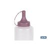 BOTELLA ACEITERA MODELO ALBAHACA  250 ML ROSA PALO 5X20CM VENTA UNITARIA