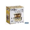 SET DE 2 RECIPIENTES DE BOROSILICATO CON TAPA DE BAMBÚ MODELO PANDA 520 ML - 800 ML