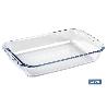 SET DE 3 FUENTES RECTANGULARES DE VIDRIO BOROSILICATO MODELO BARITINA 1600ML-2200ML-3000ML