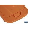 CUBO DE BASURA PARA RECICLAR 25 LITROS  COLOR NARANJA 21.5 X 36 X 51 CM