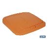 CUBO DE BASURA PARA RECICLAR 45 LITROS  COLOR NARANJA 36.5 X 36 X 51  CM