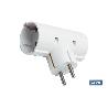 ADAPTADOR SCHUKO 2 VIAS (16A-250V)