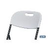 SILLA PLEGABLE BLANCA 46X53X86CM   CAJA 2 UNID.