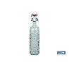 BOTELLA DE VIDRIO TRANSPARENTE AZUL CLARO CON CIERRE DE ESTRIBO 1 L VENTA UNITARIA