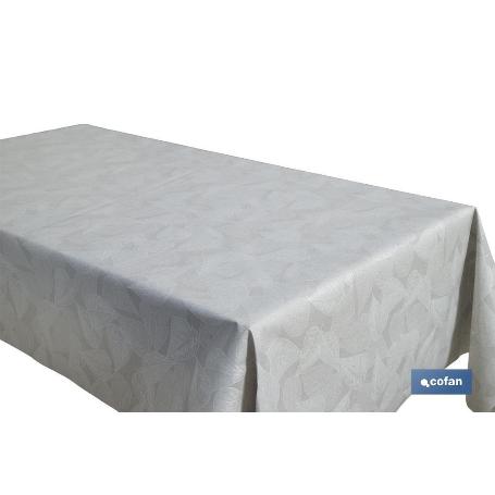 ROLLO DE MANTEL ANTIMANCHAS RESINADO FICUS  60%ALG/40%POL 1,40 X 20 M