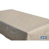 ROLLO DE MANTEL ANTIMANCHAS RESINADO TEXTURA BEIGE  60%ALG/40%POL1,40 X 20 M