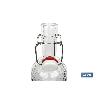 BOTELLA DE VIDRIO TRANSPARENTE CON CIERRE DE ESTRIBO 1 L   CAJA 6 UNID.
