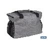 NEVERA TEXTIL PORTÁTIL MULTIBOLSILLOS COLOR GRIS OSCURO 15 L