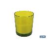 VELA AROMÁTICA DE CITRONELA VASO DECORADO  200 G   CAJA 6 UNID.