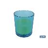 VELA AROMÁTICA DE CITRONELA VASO DECORADO  200 G   CAJA 6 UNID.