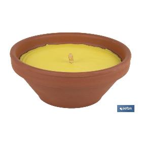 VELA AROMÁTICA DE CITRONELA RECIPIENTE TERRACOTA 300 G