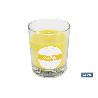 VELA AROMÁTICA DE CITRONELA EN VASO TRANSPARENTE 120 G   CAJA 6 UNID.