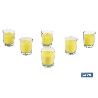 VELA AROMÁTICA DE CITRONELA EN VASO TRANSPARENTE 120 G   CAJA 6 UNID.