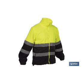 FORRO POLAR DE ALTA VISIBILIDAD MODELO ALTAIR AMARILLO Y AZUL TALLA L