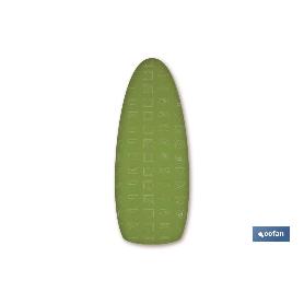 FUNDA TABLA PLANCHAR ALGODON 140X60 ICONOS LAVADO VERDE