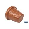 MACETA RAYADA COLOR TERRACOTA PE Ø 460 X 400 MM 37,3 L VENTA UNITARIA