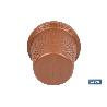 MACETA RAYADA COLOR TERRACOTA PE Ø 460 X 400 MM 37,3 L VENTA UNITARIA