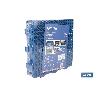 SET DE 4 UDS. LOSETA ALVEOLADA AZUL DE PVC 33 X 33 X 2 CM