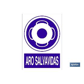 SEÑAL POLIESTIRENO 210X148MM ARO SALVAVIDAS