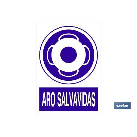 SEÑAL POLIESTIRENO 210X148MM ARO SALVAVIDAS