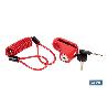 CANDADO DE FRENO DE DISCO BULÓN Ø5,5 MM CON CABLE