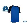 CAMISETA TRANSPIRABLE MODELO PILOTE AZUL-NEGRA 160 G/M2 TALLA-XL