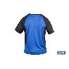 CAMISETA TRANSPIRABLE MODELO PILOTE AZUL-NEGRA 160 G/M2 TALLA-XL