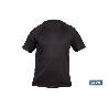 CAMISETA TRANSPIRABLE MODELO PILOTE NEGRA 160 G/M2 TALLA-XL