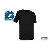 CAMISETA TRANSPIRABLE MODELO PILOTE NEGRA 160 G/M2 TALLA-XL