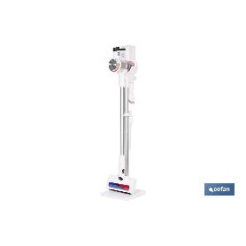 ASPIRADORA SIN CABLE CON BASE RECARGABLE COLOR BLANCO