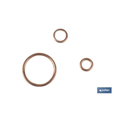 ARANDELA DE COBRE PARA TAPON CARTER 26X32   CAJA 100 UNID.