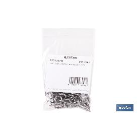 HEMBRILLA CERRADA INOX A2 Ø3,5X25MM   CAJA 50 UNID.