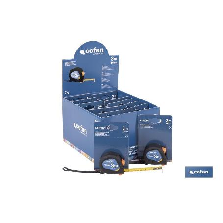EXPOSITOR DE FLEXÓMETROS ANTIDESLIZANTES 19 MM X 5 M 12 UDS.