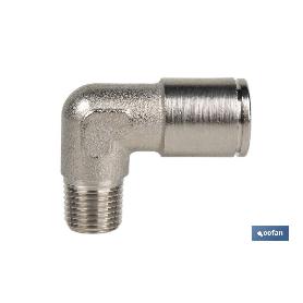 CONEXION CODO  TUBO 12MM. ROSCA 3/8