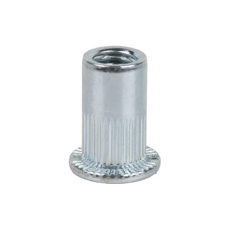 TUERCAS REMACHABLES RANURADAS ANCHAS ACERO M5   CAJA 500 UNID.