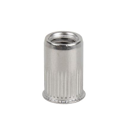 TUERCAS REMACHABLES RANURADAS CABEZA REDUCIDA INOX A-2 M5   CAJA 500 UNID.