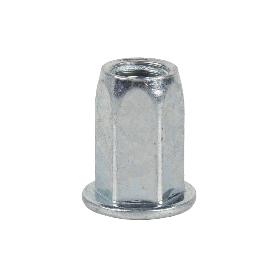 TUERCAS REMACHABLES HEXAGONAL ANCHAS ACERO M5   CAJA 500 UNID.