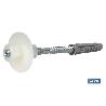 SET DE 2 PCS. PARA LAVABO 10 X 120 MM TUERCA DE NYLON