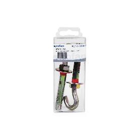 BLÍSTER DE 1 UD. TACO DE METAL GANCHO 10/12X70 VENTA UNITARIA